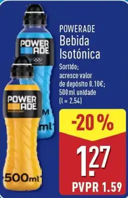 ALDI Powerade bebida isotónica promoção
