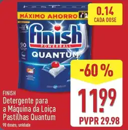 ALDI Finish Detergente para a Máquina da Loiça Pastilhas Quantum promoção