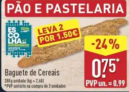ALDI Baguete de Cereais promoção