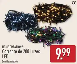 ALDI Home creation corrente de 200 luzes led promoção