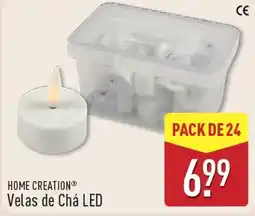 ALDI Home creation velas de chá led promoção