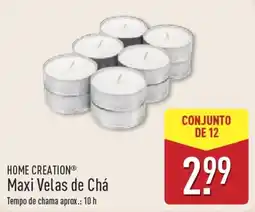 ALDI Home creation maxi velas de chá promoção