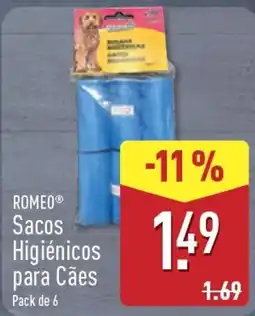 ALDI romeo sacos higienicos para cães promoção