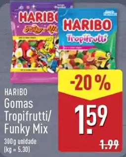 ALDI Haribo Gomas Tropifrutti/ Funky Mix promoção