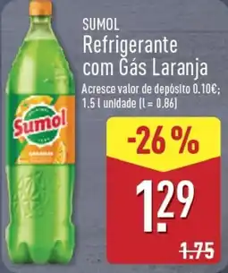 ALDI Sumol Refrigerante com Gás Laranja promoção