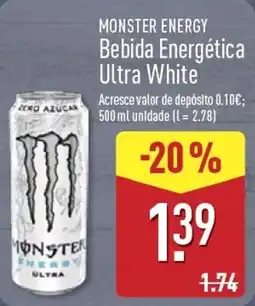 ALDI Monster Energy Bebida Energética Ultra White promoção