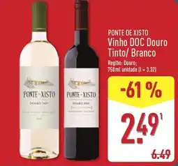 ALDI Ponte De Xisto Vinho DOC Douro Tinto/ Branco promoção
