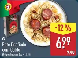 ALDI Pato Desfiado com Caldo promoção