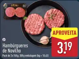 ALDI Hambúrgueres de Novilho promoção