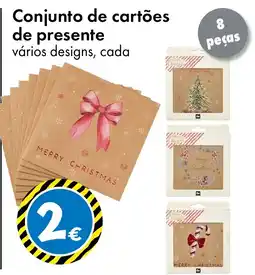 TEDi Conjunto de cartões de presente promoção