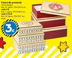 TEDi Caixa de presente promoção