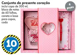 TEDi Conjunto de presente coração promoção