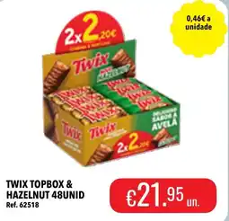 Central Cash Twix topbox & hazelnut promoção