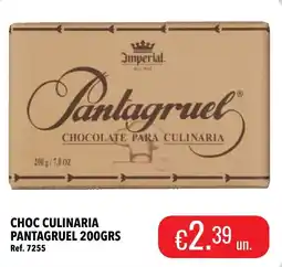 Central Cash Pantagruel chocolate para culinaria promoção