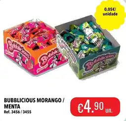 Central Cash Bubblicious morango / menta promoção