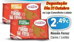GidaCarnes Supermercados Rissóis Ferraz Carne / Leitão promoção