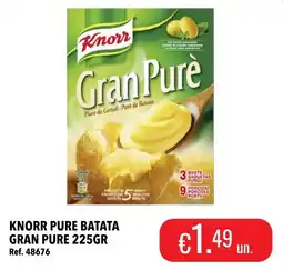 Central Cash Knorr pure batata gran pure promoção