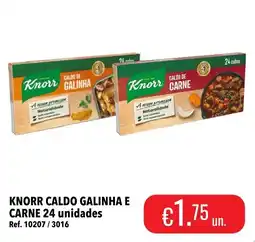 Central Cash Knorr caldo galinha e carne 24 unidades promoção