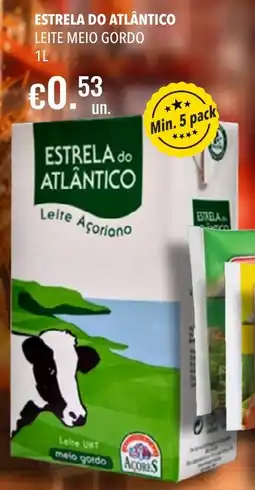 Central Cash estrela do atlântico leite meio gordo promoção