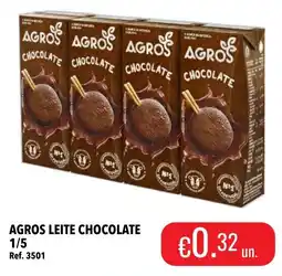 Central Cash Agros leite chocolate promoção