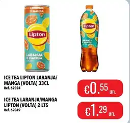 Central Cash Ice tea lipton laranja/manga promoção
