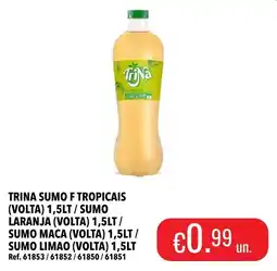 Central Cash Trina sumo f tropicais (volta) promoção