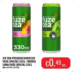 Central Cash Ice tea pessego/hibiscus fuze (volta) / menta lima fuze (volta) promoção
