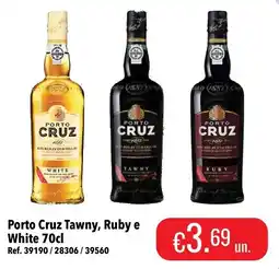 Central Cash Porto Cruz Tawny, Ruby e White 70cl promoção