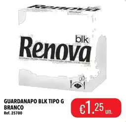 Central Cash Renova guardanapo blk tipo g branco promoção