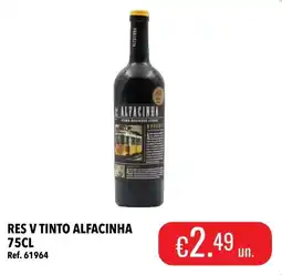 Central Cash Res V Tinto Alfacinha promoção