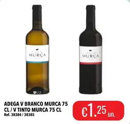 Central Cash Adega v branco murca / v tinto murca promoção