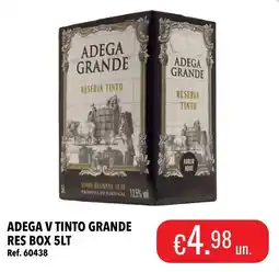 Central Cash Adega v tinto grande promoção