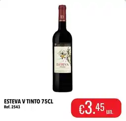Central Cash esteva v tinto promoção