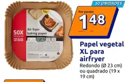 Action Papel vegetal XL para airfryer promoção