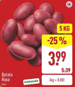 ALDI Batata Roxa promoção