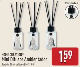ALDI Home creation mini difusor ambientador promoção