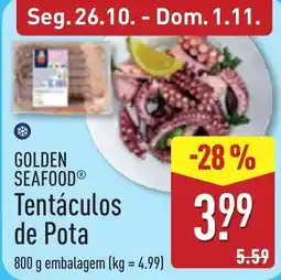 ALDI Golden Seafood tentáculos de pota promoção