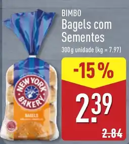 ALDI Bimbo bagels com sementes promoção