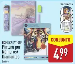 ALDI Home creation pintura por números/diamantes sortido promoção
