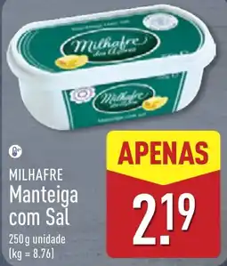 ALDI Milhafre manteiga com sal promoção