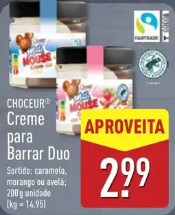 ALDI Choeur creme para barrar duo promoção