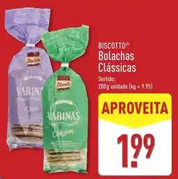 ALDI Biscotto bolachas clássicas promoção
