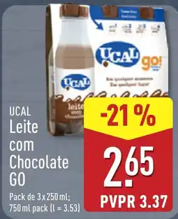 ALDI Ucal leite com chocolate go promoção