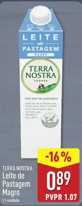 Terra nostra leite de pastagem magro