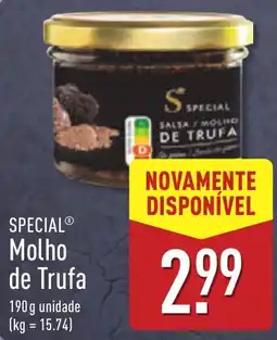 ALDI Special molho de trufa promoção
