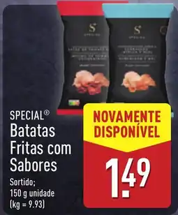 ALDI Special batatas fritas com sabores promoção