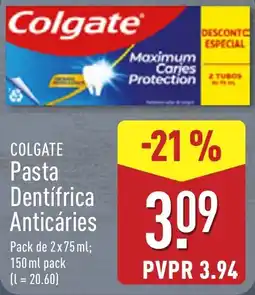 ALDI Colgate Pasta Dentífrica Anticáries promoção