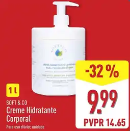 ALDI Soft & Co Creme Hidratante Corporal promoção