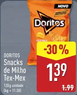 ALDI Doritos snacks de milho tex-mex promoção