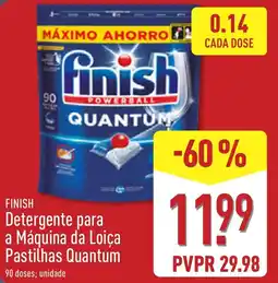 ALDI Finish Detergente para a Máquina da Loiça Pastilhas Quantum promoção